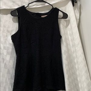 Banana Republic black lace sleeveless top